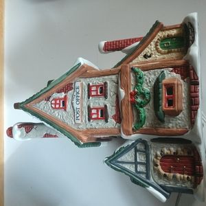 VINTAGE Dickens Keepsake Porcelain Bisque North Pole Post Office CAN'T BUNDLE